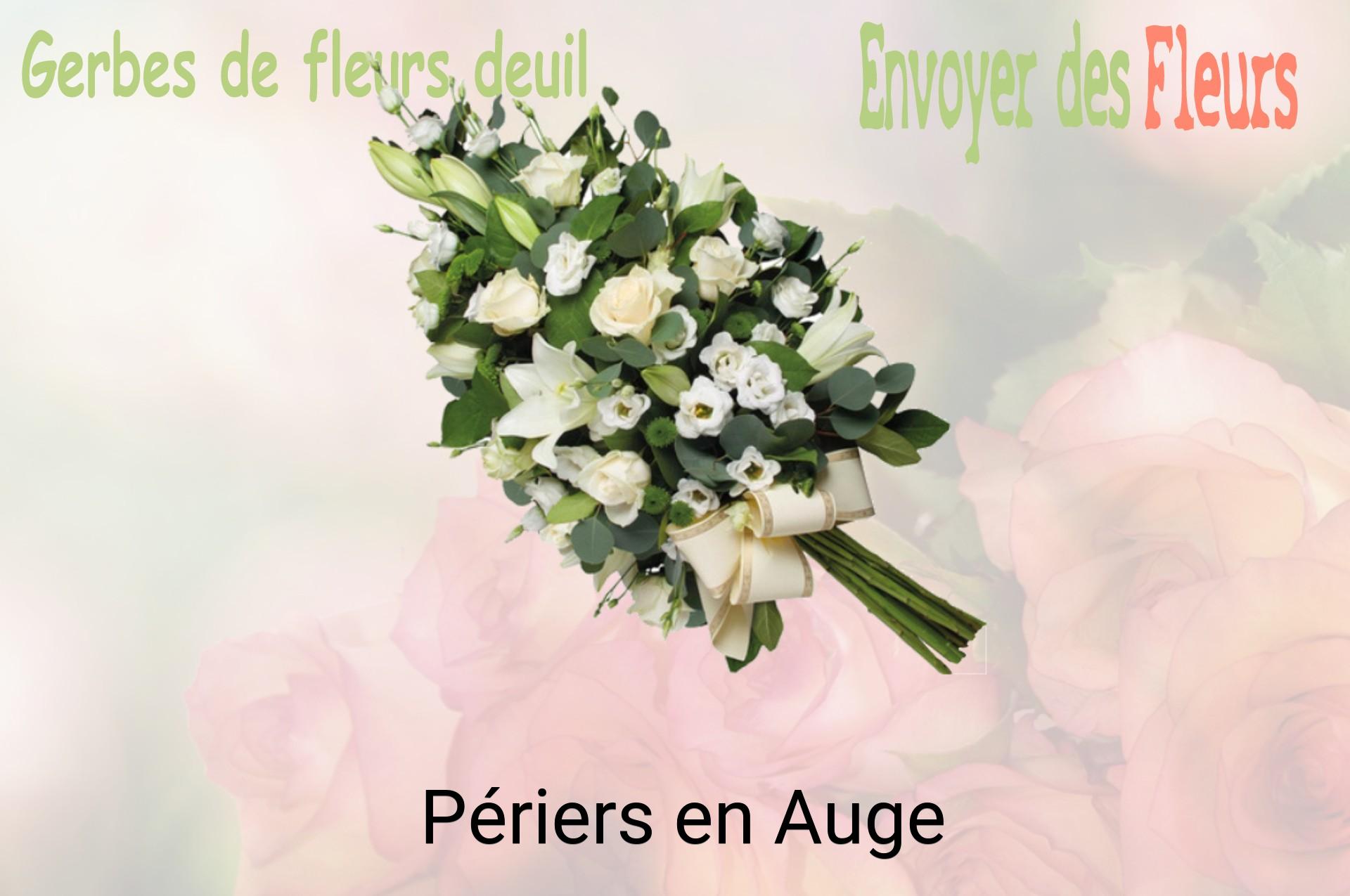 Gerbe de fleurs de deuil livrée à Périers-en-Auge